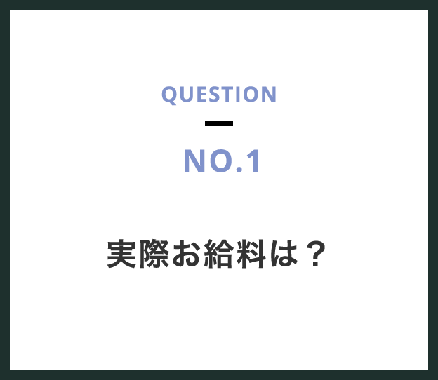 実際お給料は？